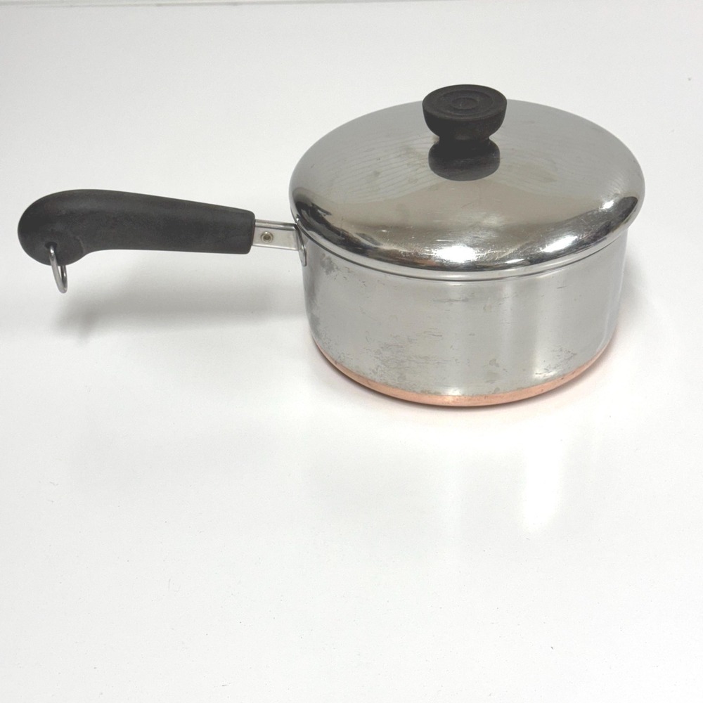 Vintage Revere Ware Copper Bottom 2 Quart Pot